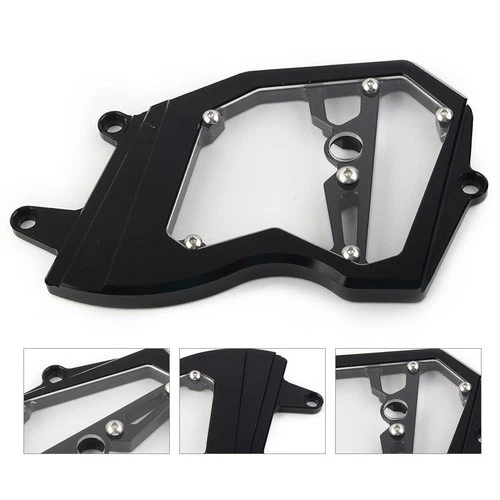 CNC Sprocket Chain Guard Cover Black For Kawasaki Ninja ZX-6R ZX6R 2009-22