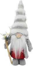 Christmas Ornament Furry Large Standing Gnome, Festival Kitchen Fireplace Decor