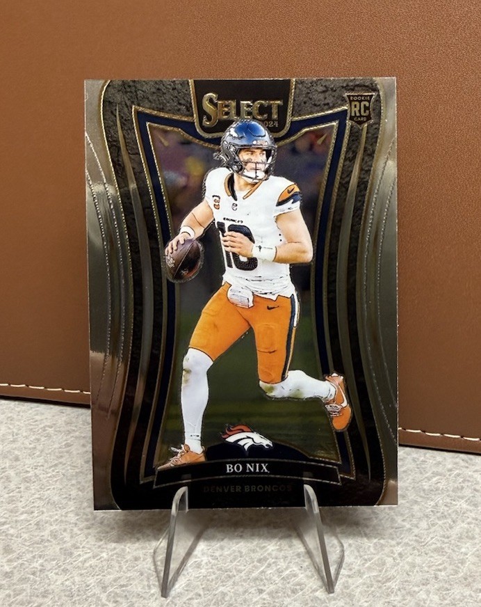 Bo Nix 2024-25 Panini Select Football - #382 Suite Level Base Rookie RC Broncos