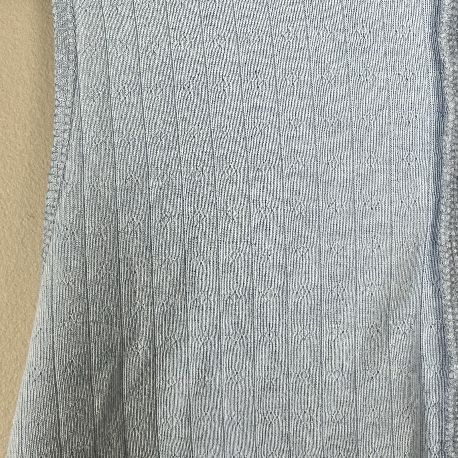 American Eagle Blue Patchwork Cropped Tank Top Si… - image 3