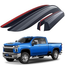 Shatterproof Window Deflectors for For Silverado/Sierra 20-26 2500HD,3500HD