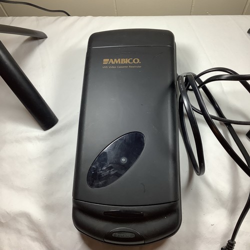 Ambico VHS Rewinder Black 5H23 Auto Stop/Eject