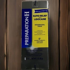  Preparation H Rapid Relief Hemorrhoidal Cream 5% 0.75 Oz New Exp 8/26
