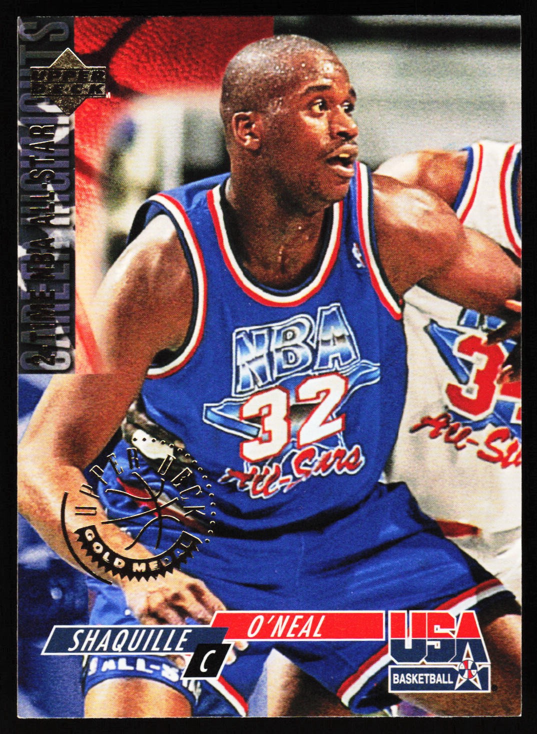 1994 Upper Deck USA #51 Shaquille O'Neal Gold Medal