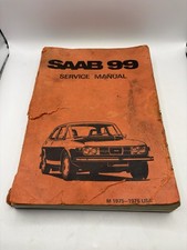 Rare Saab 99 Oem Factory Service Manual 1975 - 1976 104513 Read