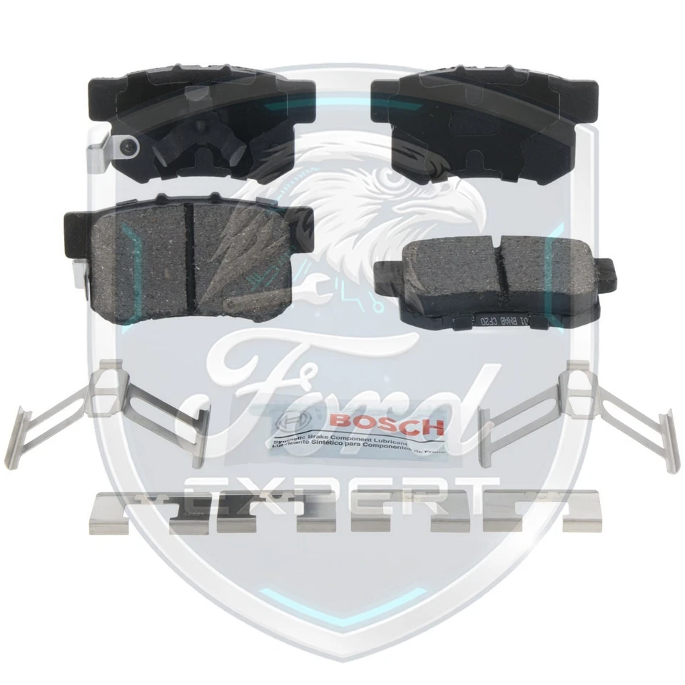 Kit de pastillas de freno delanteras y traseras de cerámica Bosch OEM para Honda Lifetime Warra 2012-2016 Foto 4 de 4