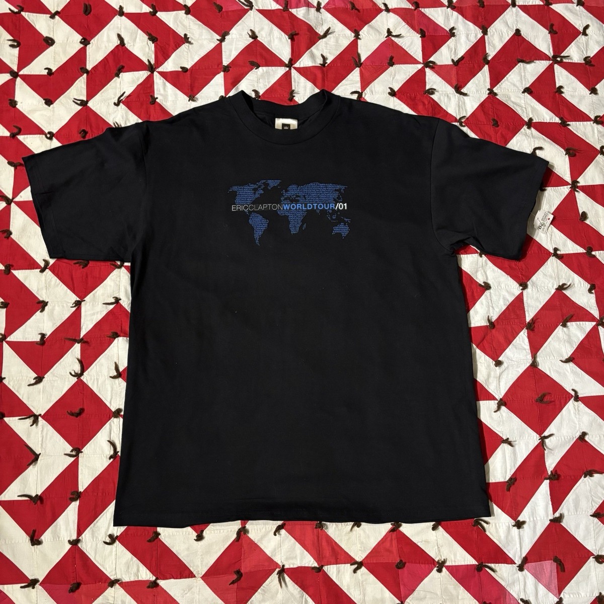 Vintage 2001 Eric Clapton World Tour T Shirt Mens XL NOS Deadstock 