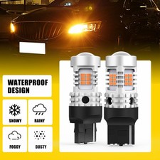 2X W21W/T20 LED Amber Canbus 7440 Turn Signal Light WY21W Bulb Taillight 3020SMD