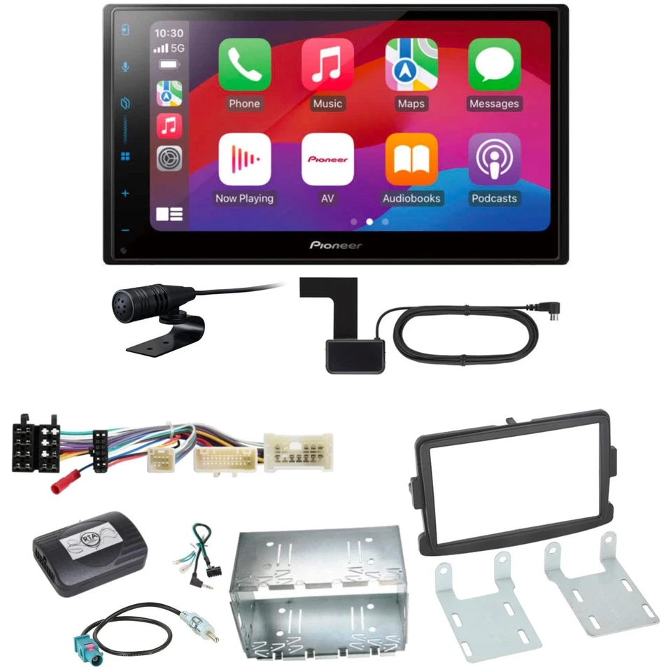 Pioneer SPH-DA77DAB CarPlay Android Auto Einbauset für Dacia Duster Lodgy Logan - Bild 1 von 1