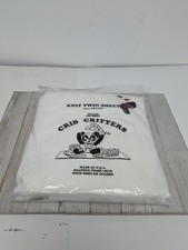 New Crib Critters Knit Twin Sheet Hugger Top Sheet 100 Cotton - USA - White