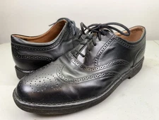 Rockport Dressports Black Leather Wingtip APM10211 Comfort Shoes MENS 10.5