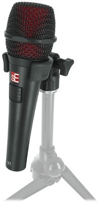 Se Electronics V7 PTT Handheld Dynamic Microphone W/ Push-To-Talk Switch & Clip