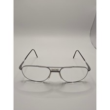 Safilo Elasta Vintage Aviator Eyeglasses Gunmetal Titanium Double Bridge E-13