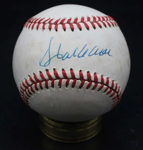 Hank Aaron Signed Rawlings ONL Baseball Braves Autograph Auto JSA LOA D13663