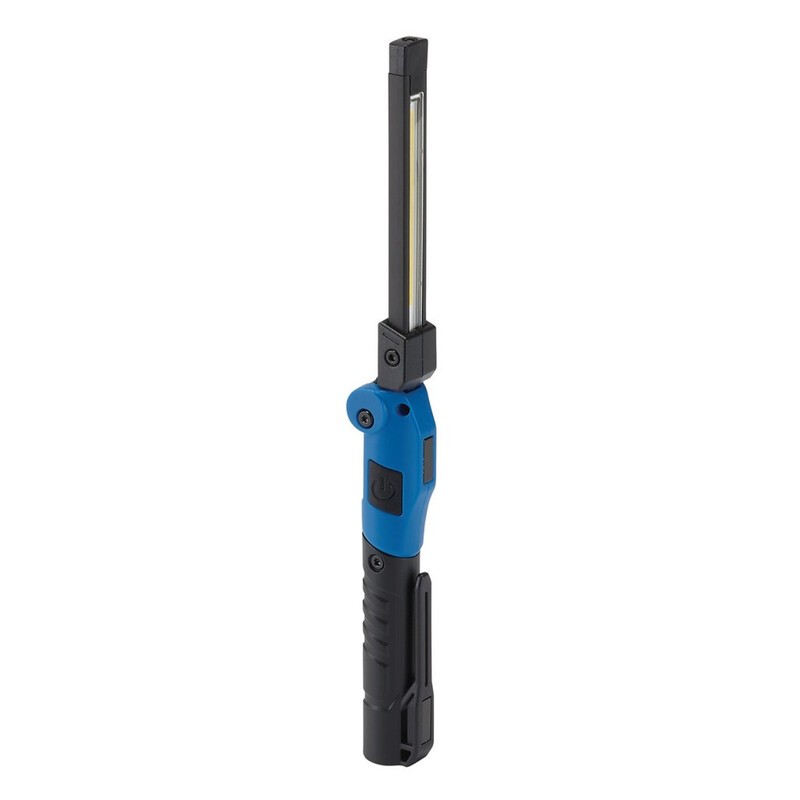 Lampe de poche pliable DRAPER à double éclairage COB et SMD LED orientable