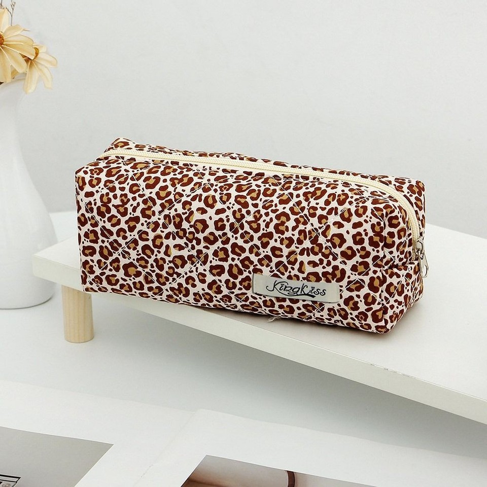 Handheld Leopard Print Cosmetic Bag Multiple Sizes Clutch Bags Wallet ...