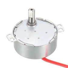 AC12V 0.9-1.1RMP 50-60Hz 4W Gear Motor CW/CCW for Electric Fan Double Flat Shaft