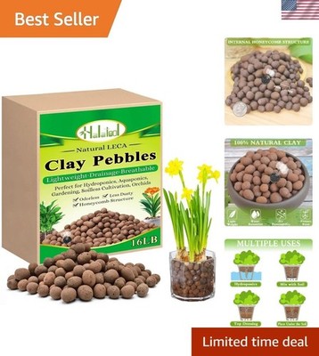 Lightweight 16LB Organic Clay Hydro Balls 4-16mm for Gardening & Aquaponics