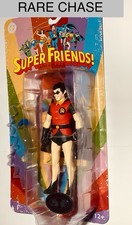McFarlane Toys DC Retro Super Friends RARE CHASE Platinum ROBIN 6 Action Figure