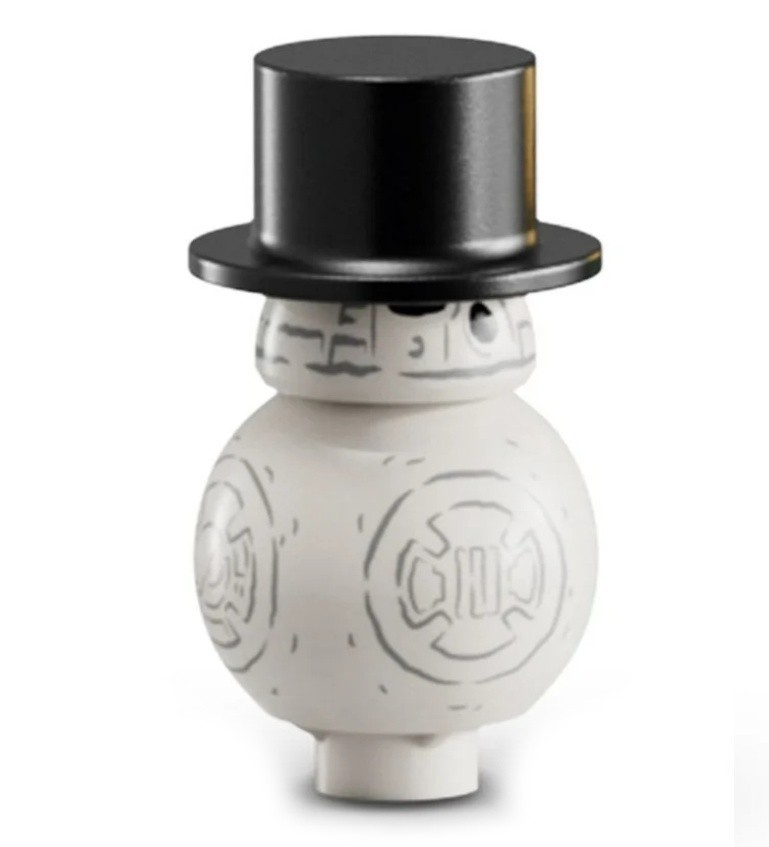 NEW LEGO SNOWMAN BB-8 MINIFIG 75418 star wars holiday christmas