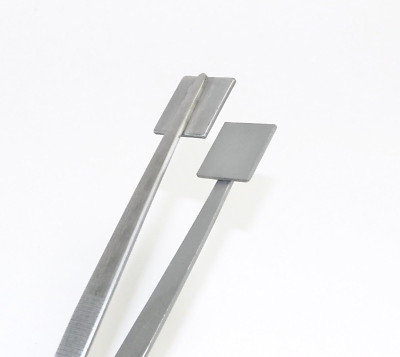 Mashing Tweezers Glass Work Bead Masher Tweezer 8  Lampworking 3/4'' Surface S.S.