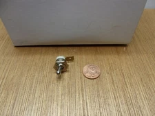 Miniature On/Off Toggle Switch 8MM Panel Hole Mount Stainless Steel .250" Tab 
