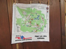 2001 National Jamboree Cloth Map, About 22 Inches Square     d1