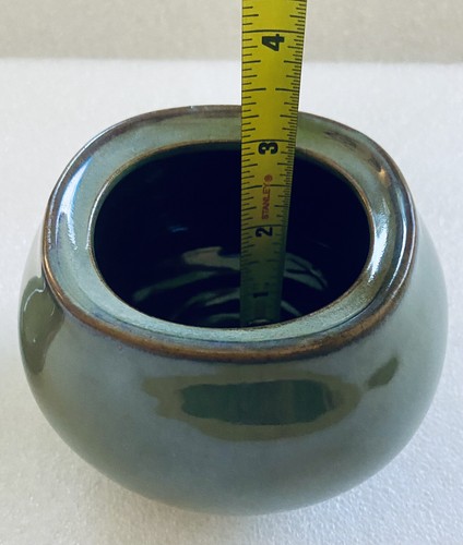 Sango Green Brown Blue Glazed Ceramic Cream Creamer & Sugar Dish And Micro Safe - Picture 18 of 18