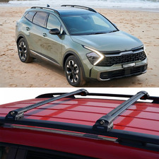 Roof Racks Crossbars Black-Gray Aluminum lockable For Kia Sportage 2023-2027