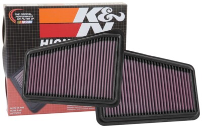 K&N 33-5067+33-5068 Hi-Flow Air Intake Filter for 2018-2023 Kia Stinger 3.3L
