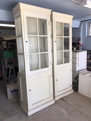 Urgent Coco Republic Display Cabinets Bookcases Matching Pair Coco Republic Display Cabinets Bookcases Matching Pair
