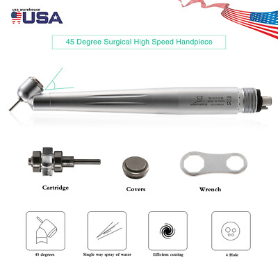 YB Dental Handpiece 45 Degree Surgical High Speed Turbine Single