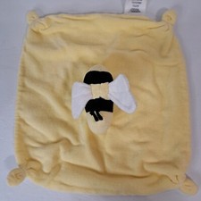 Burt's Bees Baby Bee Yellow Lovey Security Blanket Wings crinkle Organic Cotton
