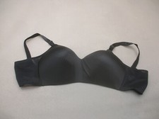 40D Warner's Womens Black Lined Wireless Back Closure Adjustable Demi Bra 4D
