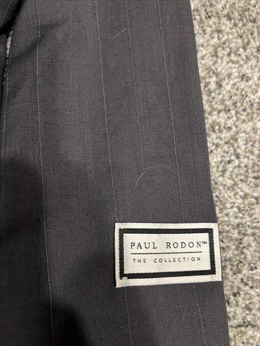 Men’s Size 41 R Jacket & 41 x 34 Pants Paul Rodon The Collection Two Piece Suit - Picture 4 of 5