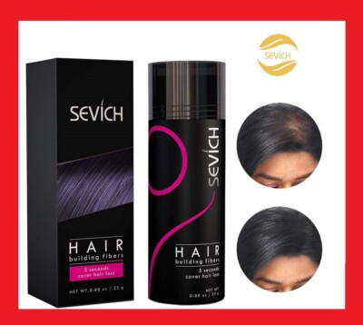       SEVICH Hair Fiber Schütthaar Streuhaar Haarverdichtung SCHWARZ