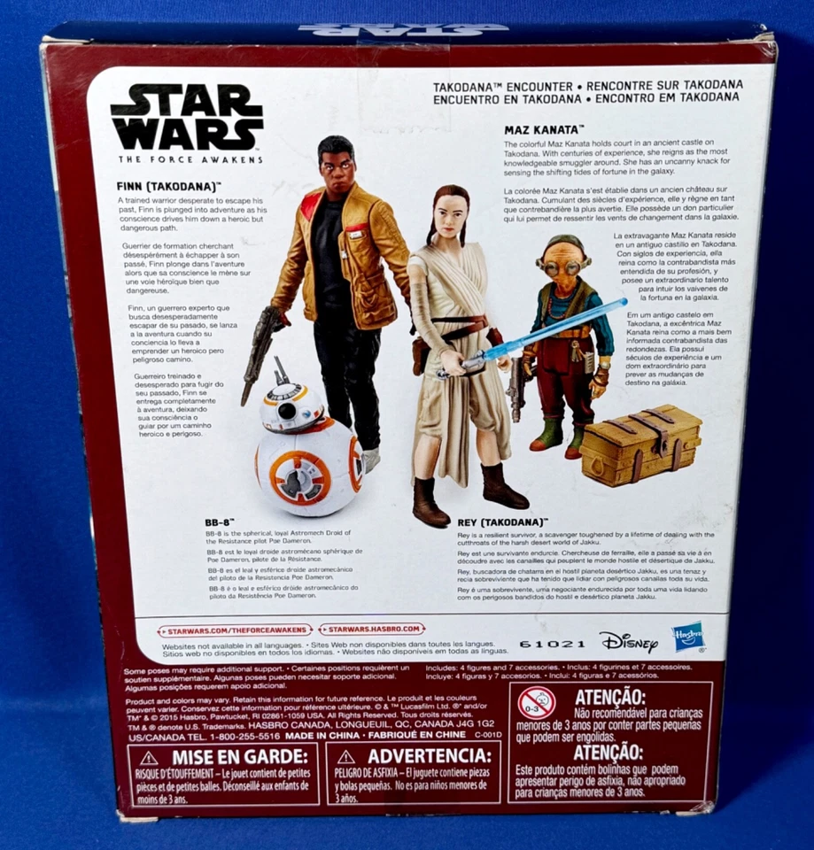 Paquete de 4 figuras de acción TAKODANA MEETING Star Wars Force Awakens BB-8 Max Kanata Foto 3 de 4