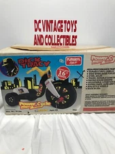 Vintage 1990 Dick Tracy Power Cycle Playskool Ride-On Big Wheel New LOOK!