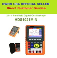 Handheld OWON HDS1021M-N Digital Oscilloscope FFT Waveform Record & Replay SCPI