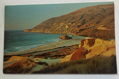 Vintage Postcard ~ Little Sur River Mouth Sunset View ~ Carmel California CA