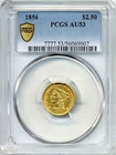 1856 US Liberty Head Quarter Eagle ($2.50) Gold Coin - About UNC, PCGS AU 53