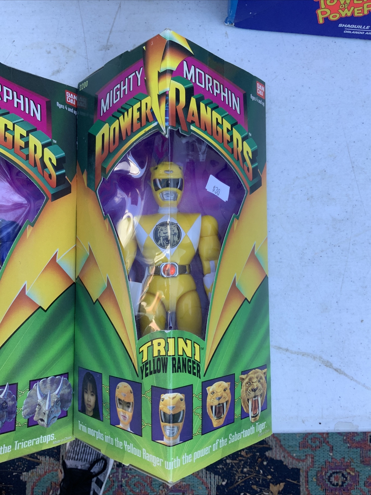 Mighty Morphin Power Rangers 1993 NEW Full Set Of 5 8" Action Figures Bandai HTF