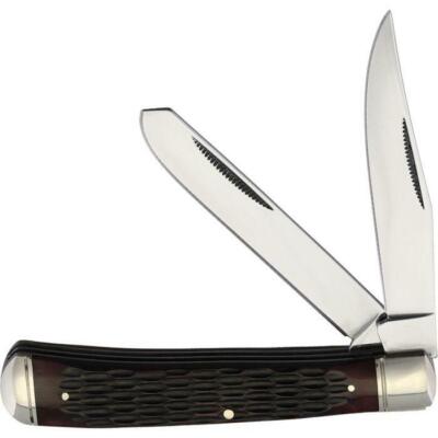 New Cold Steel Trapper Brown Bone Folding Poket Knife CS-FL-TRPR-J