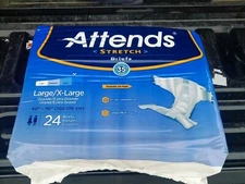 Attends Adult Advanced Briefs Large/Xlarge Size 40 To 70" Waist 24 Pack DDC20