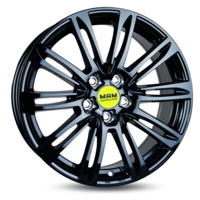 4x MAM A4 black painted 8x18 ET35 - LK5/112 ML66.5 Felge Alu