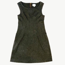 Anthropologie DeLetta Women's Sleeveless Sheath Dress, Gray, Sz M