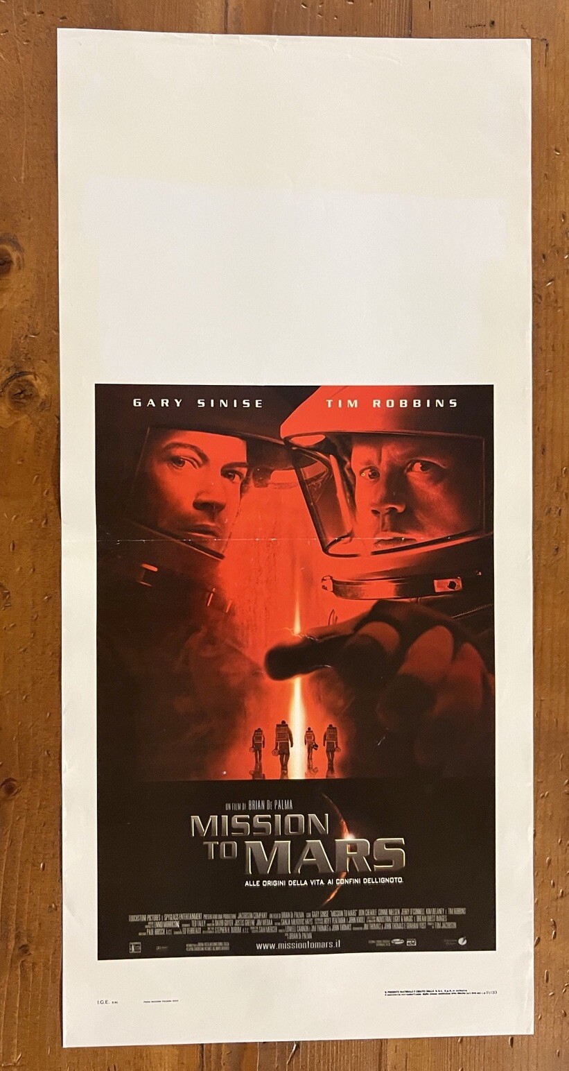 Locandina originale film Mission to Mars (2000) - Regia di Brian De Palma