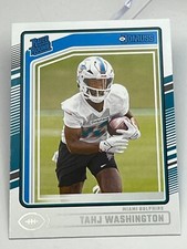 2024 Panini Donruss Football Rated Rookie #346 Tahj Washington Miami Dolphins