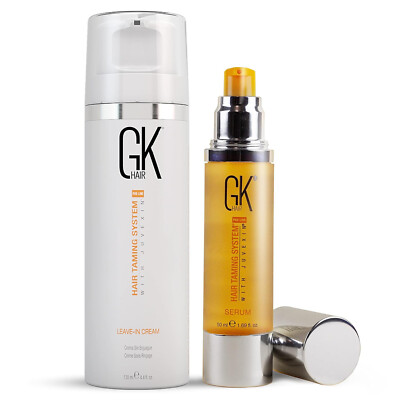 GK HAIR Smoothening Bundle Argan Oil Serum 50ml With Leave In Cream 130ml