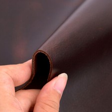 12X12" Buffalo-Brown Oil Wax Leather Pre-Cut Cow Leather Hide Skin 2.0mm